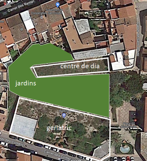 ALTERNATIVA DEL GERIÀTRIC I CENTRE DE DIA AL CARRER DEL COMERÇ.