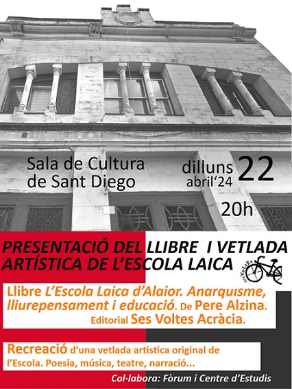 VÍDEO DE LA PRESENTACIÓ DEL LLIBRE I ACTE SOBRE L’ESCOLA LAICA. 22 ABRIL’24.